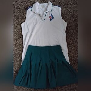 Prince Green Sportswear Skirt With Matching Shirt.